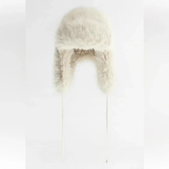 ZARA FAUX FUR AVIATOR HAT - Picture 2 of 3